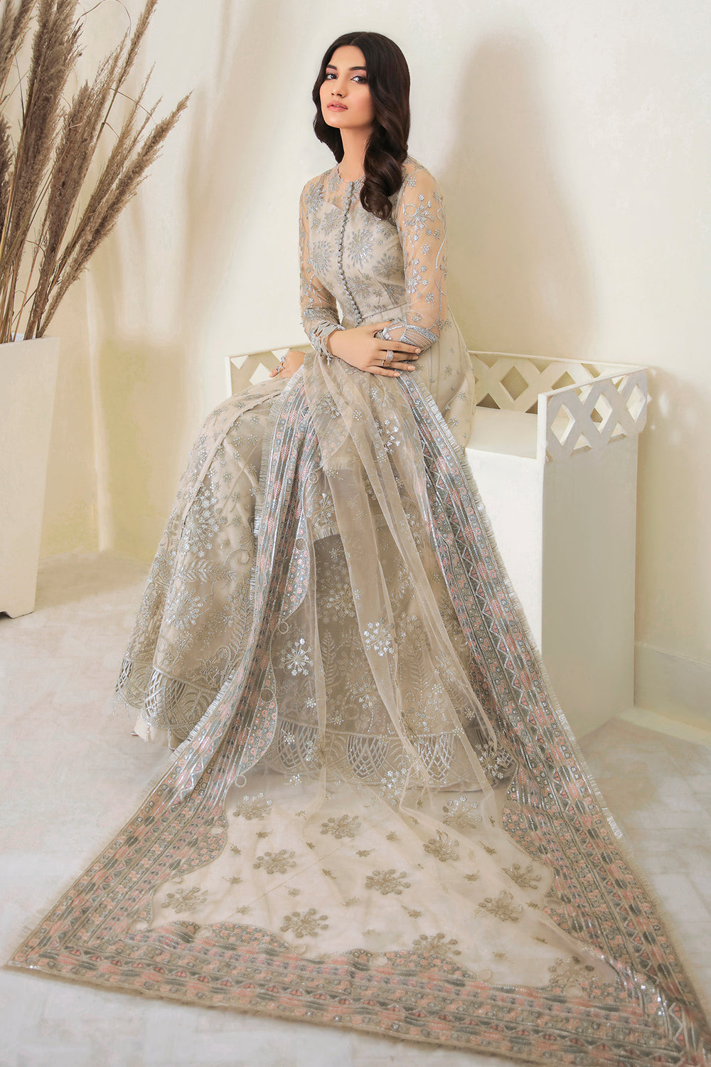 JAZMIN EMBROIDERED NET UN-4001