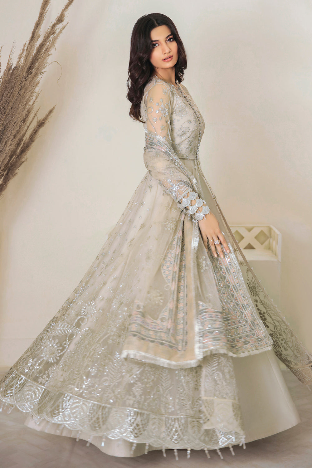 JAZMIN EMBROIDERED NET UN-4001