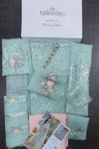 Maria b Sky blue and Peach (BD-2206)