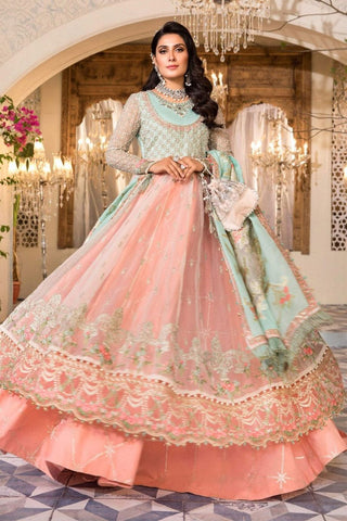 Pearl White, Peach and Aqua (BD-2408)