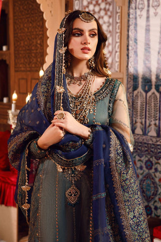Maria B MBROIDERED - Peacock Shades (BD-2508)