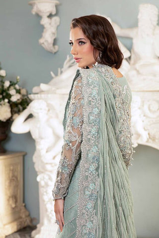 Maria B Couture saree Sea Green MC-807