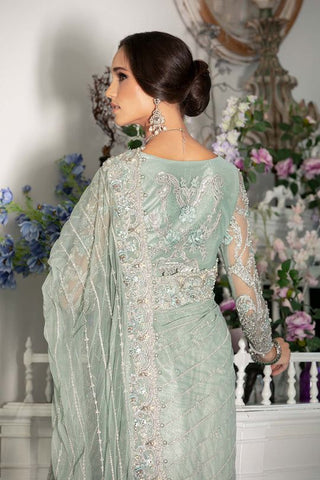 Maria B Couture saree Sea Green MC-807
